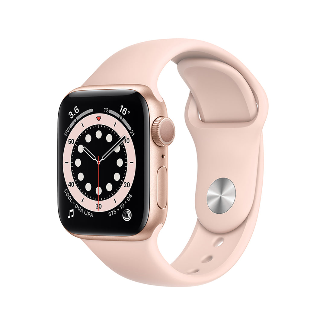 Apple Watch Series (GPS, 44mm) Gold Aluminium Case with Pink Sand Sport Band
