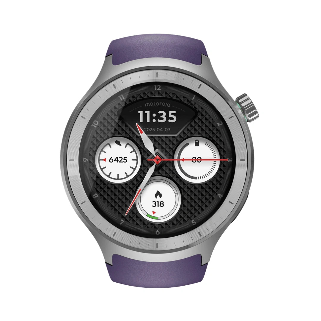 Moto Watch | Display 1.4” Round OLED | Corning® Gorilla® Glass 3 | IP68 Under Water Protection | Up to 13 Days of Battery Life