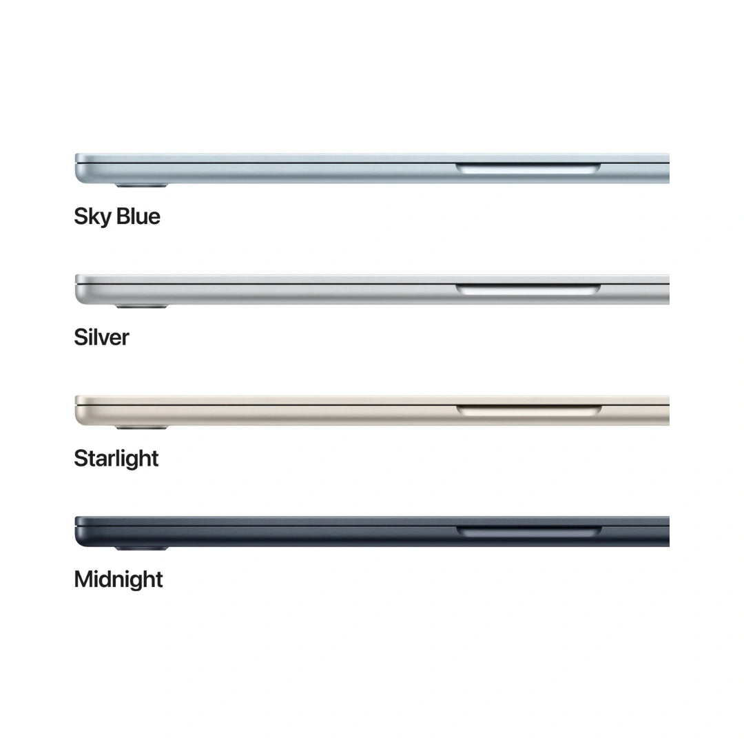 APPLE 15-INCH MACBOOK AIR | M4/16/256GB/15INCH | Apple M4 Chip With 10 Cores | Mac OS | 108p FaceTime HD Camera | 66.5-Watt-Hour Lithium-Polymer Battery | Bluetooth® 5.3