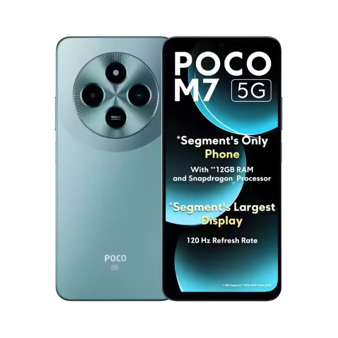 POCO M7 5G | 6.88 inches Display | Snapdragon 4 Gen 2 Processor | 50MP Main Camera | 8MP Front Camera | 5160mAh Battery | 18W Fast Charging