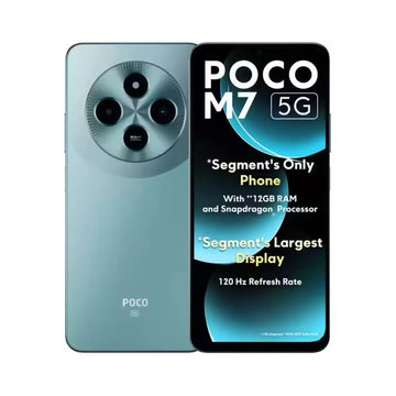 POCO M7 5G | 6.88 inches Display | Snapdragon 4 Gen 2 Processor | 50MP Main Camera | 8MP Front Camera | 5160mAh Battery | 18W Fast Charging