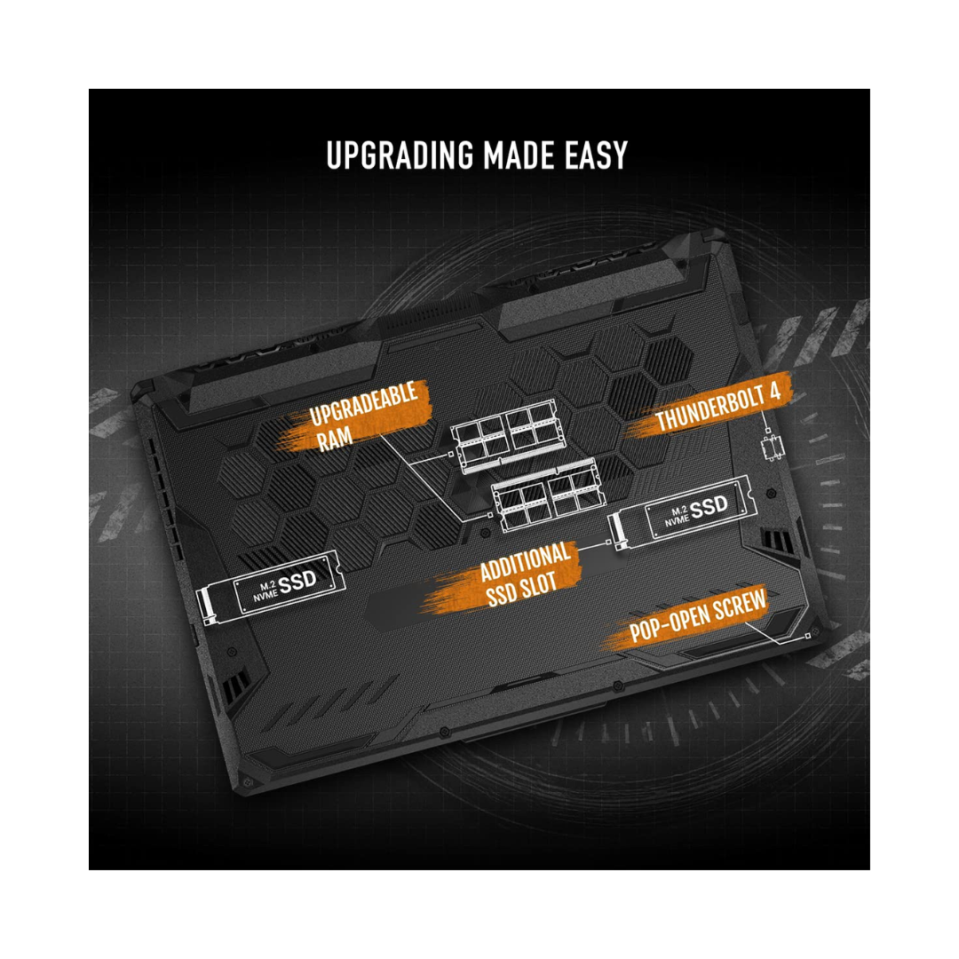 Asus TUF Gaming F15 - Laptop - Upgradable Cabin