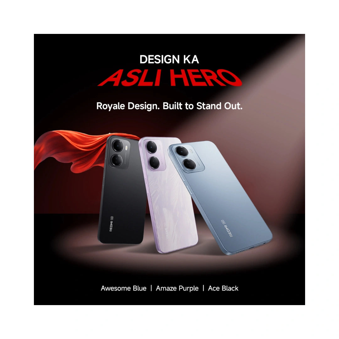 Redmi 15A 5G | 6.9 inches IPS LCD 120Hz Display | Octa-core T8300 5G SOC | 32MP Main Camera | 8MP Front Camera | 6300mAh Battery | IP52 Rating
