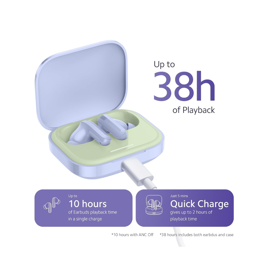 Redmi Buds 5 Bluetooth Earbuds - 38hrs of Playback