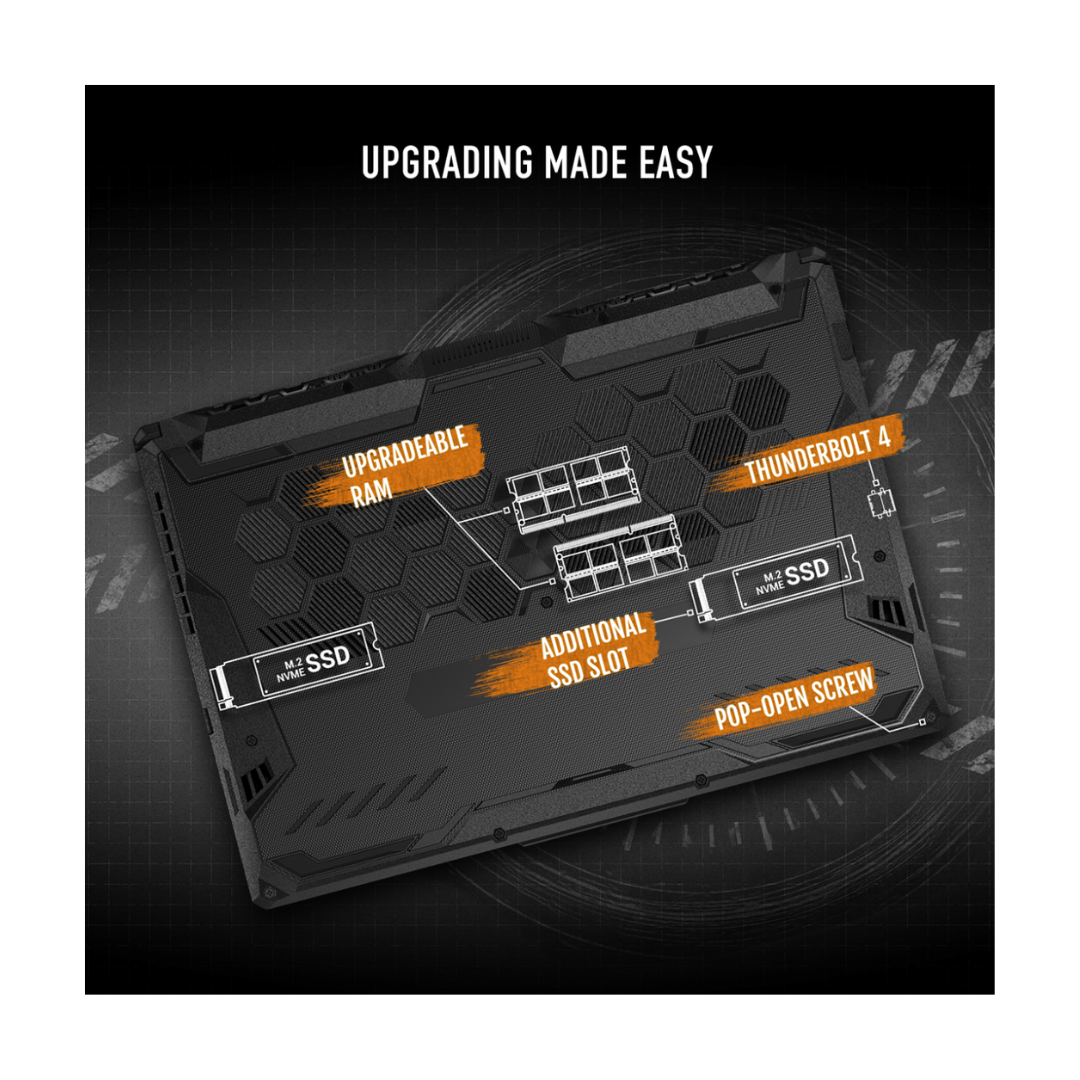 Asus TUF Gaming F17 Laptop - Upgradable Ram - Upgradable Storage