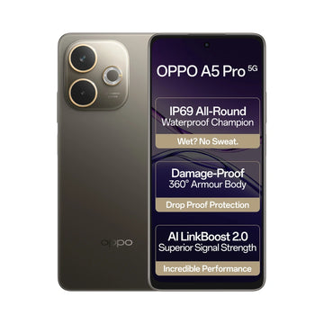Oppo A5 pro 5G| MediaTek Dimensity 6300 |  ColorOS 15 | 50MP rear camera | 8MP Front Camera