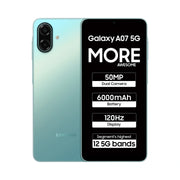 Samsung A07 5G | 6.7 inches LCD Display | 120Hz Refresh Rate | MediaTek Dimensity 6300 | 50MP Main Camera | 8MP Front Camera | 6000mAh Battery