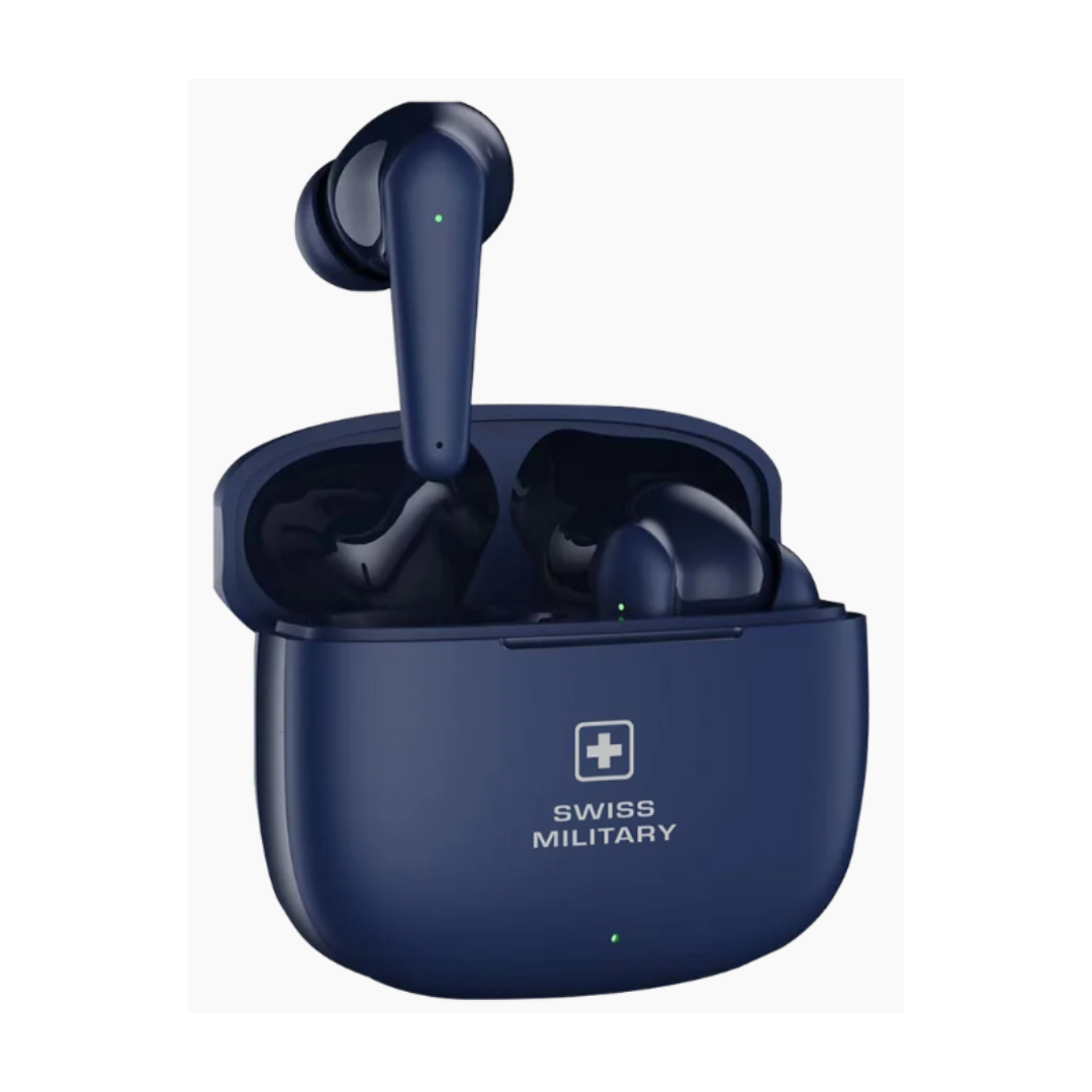 Swiss Military X Pods Bluetooth Earbuds - Blue
