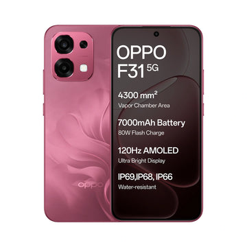 Oppo F31 5G | 6.57 Inchs Display |120HZ AMOLED Display | 50 MP Rear Camera | 16MP Front Camera | Color spectrum sensor, LED flash, HDR, panorama | 7000 mAH Battery