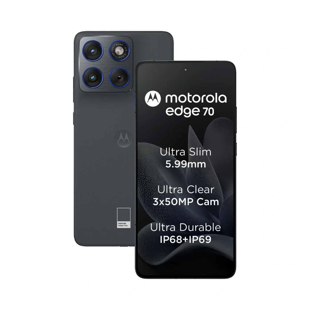 Motorola Edge 70 | 6.67 inches P-OLED Display | Snapdragon 7 Gen 4 | IP69/IP68 Under Water Protection | 50MP Dual Camera | 50MP Front Camera | 5000mAh Battery | 68W Turbo Power Charging