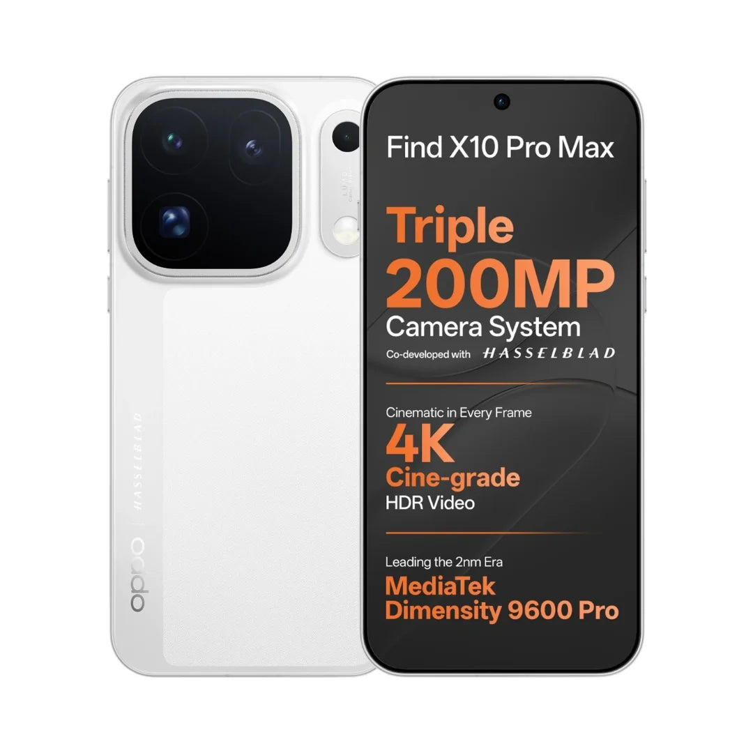 OPPO Find X10 Pro Max | 6.78 inch OLED Display | MediaTek Dimensity 9600 Pro | 200MP Triple Camera | 50MP Front Camera | 8000mAh Battery