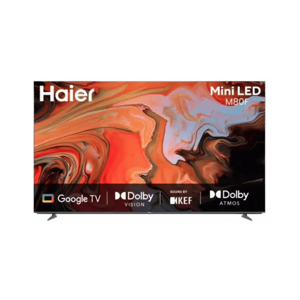 Haier 55 inch H55M80FUX Smart TV | Dolby Atmos | Hands Free Voice Control | Google Assistant | Dolby Vision Sound by KEF4 | HDR 10 Picture Technology
