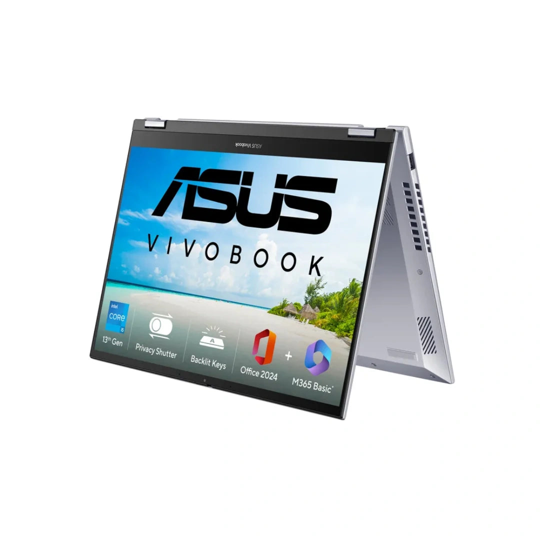 ASUS Vivobook S14 Flip Laptop | Intel® UHD Graphics | Laptop Camera Type1080p FHD Camera | With privacy shutterGraphic ProcessorIntel® UHD Graphics | 60Hz Refresh rate | 300nits Brightness | 16:10 Aspect Ratio