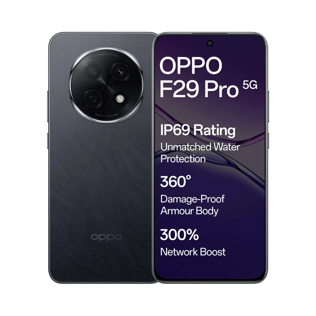 Oppo F29 Pro | IP69 Waterproof | AMOLED Display | Mediatek Dimensity | 50MP triple rear camera | 16MP Front Camera | 6000 Mah Battery