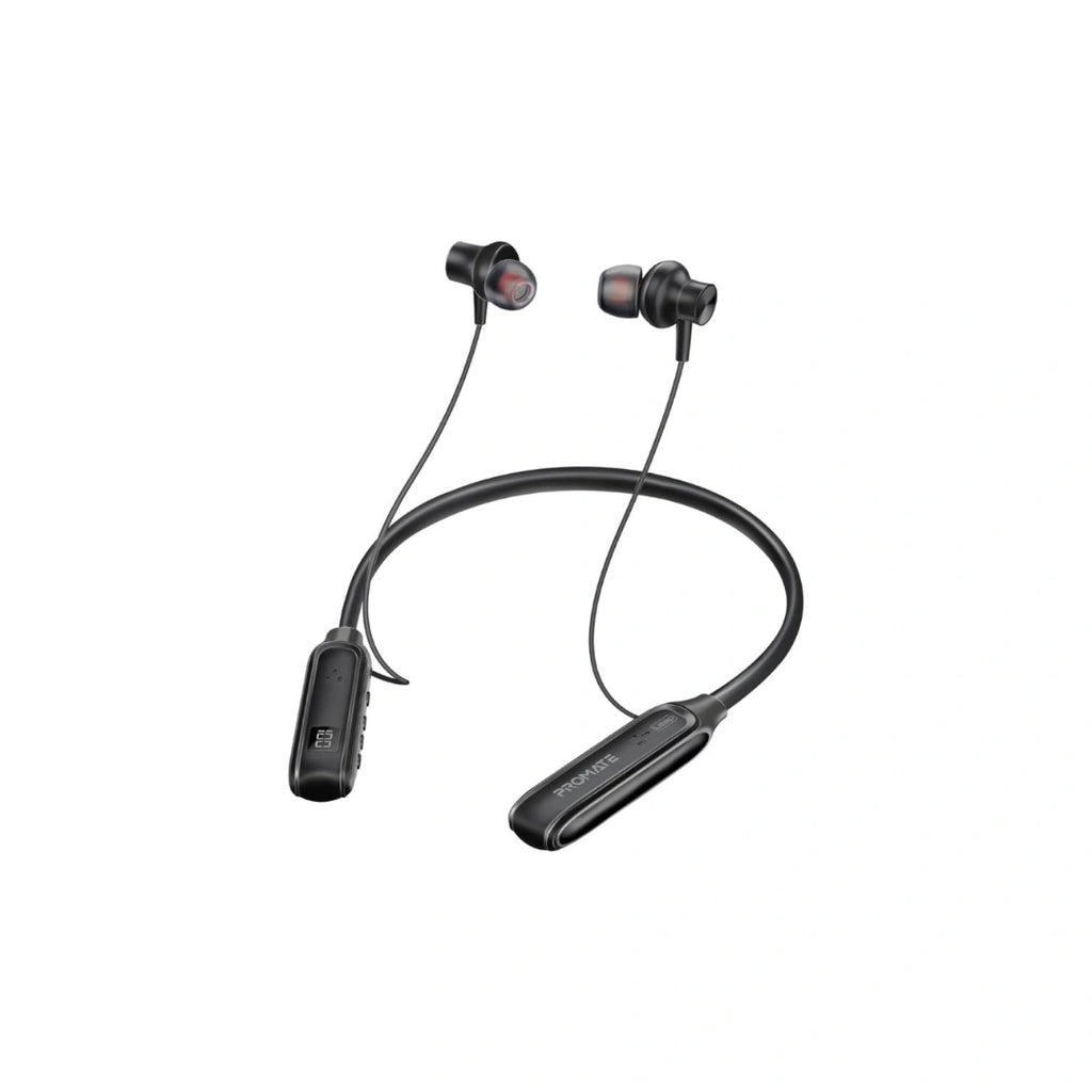 PROMATE VELCON Neckband | Active Noise Cancellation (ANC) | IPX4 Water Resistance | Super Stereo Sound | Dual Mode | Ambient Sound Mode