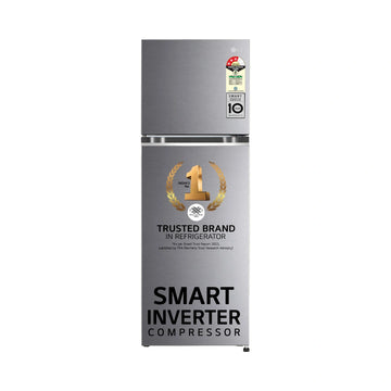 LG 246L Double Door Refrigerator | Optimal Cooling | Durable Toughened Glass Shelves | Smart Inverter Compressor