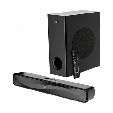 boAt Aavante Bar | Driver Size - 2 inch*2+5 inches Subwoofer | Home Audio | Operating Range - Up to 10m | Output Power - 50W R.M.S.