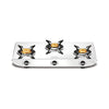 Vidiem Tusker Pulse 3 Burner Gas Stove | Premium High Gloss Stainless Steel Body | High-Efficiency Precision Gas Valves