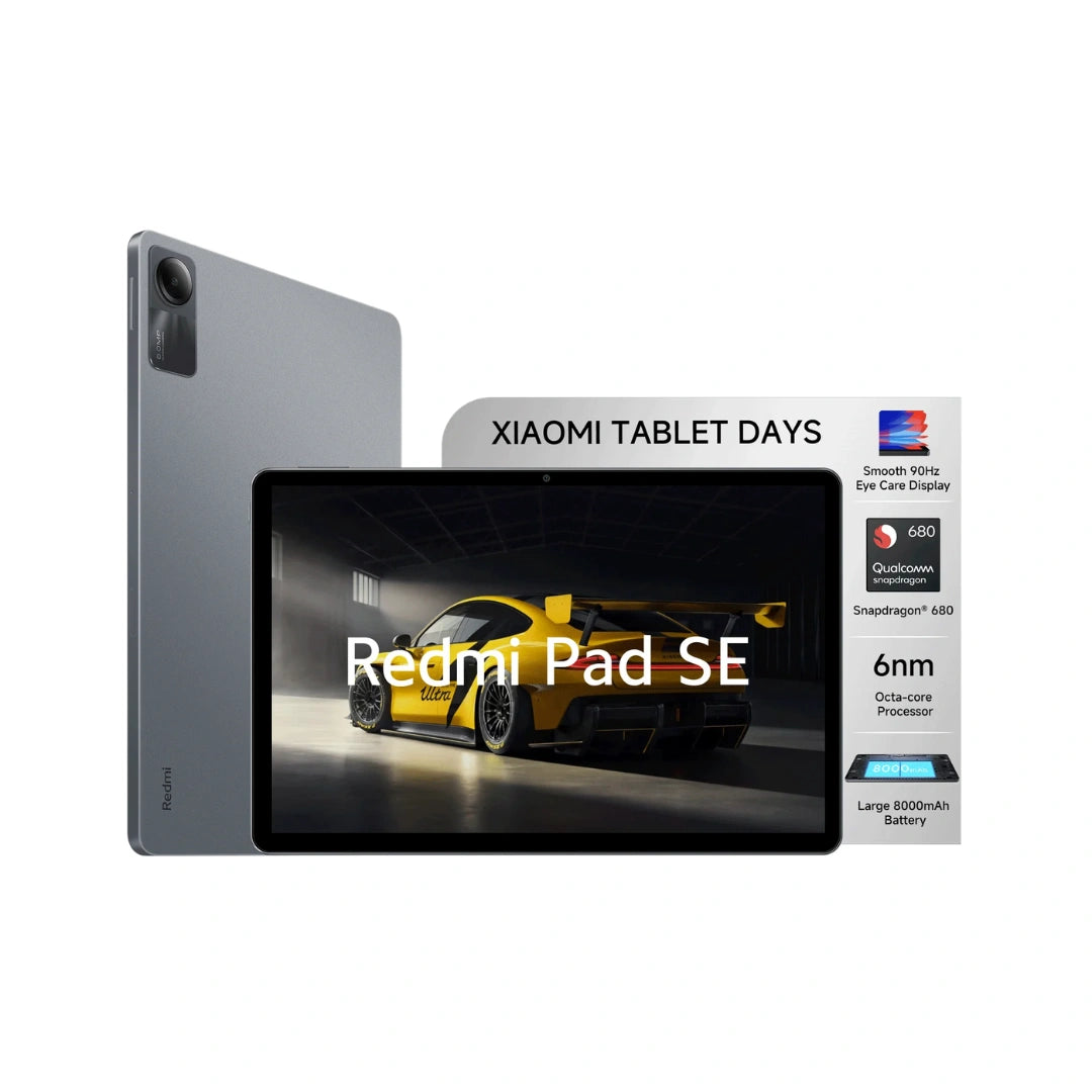 Redmi Pad SE| All Day Battery | Qualcomm Snapdragon 680| 90Hz Refresh Rate| FHD+ Display (11-inch/27.81cm)| Dolby Atmos| Quad Speakers| Wi-Fi