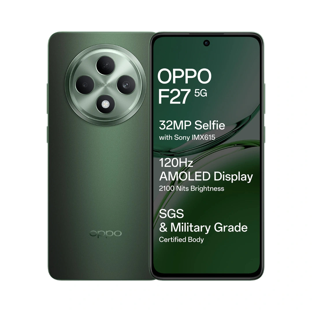 Oppo  F27 5G  | 6.67" FHD+ AMOLED Display|32MP Sony IMX615 Selfie Camera |AI Portrait Expert| 45W SUPERVOOC