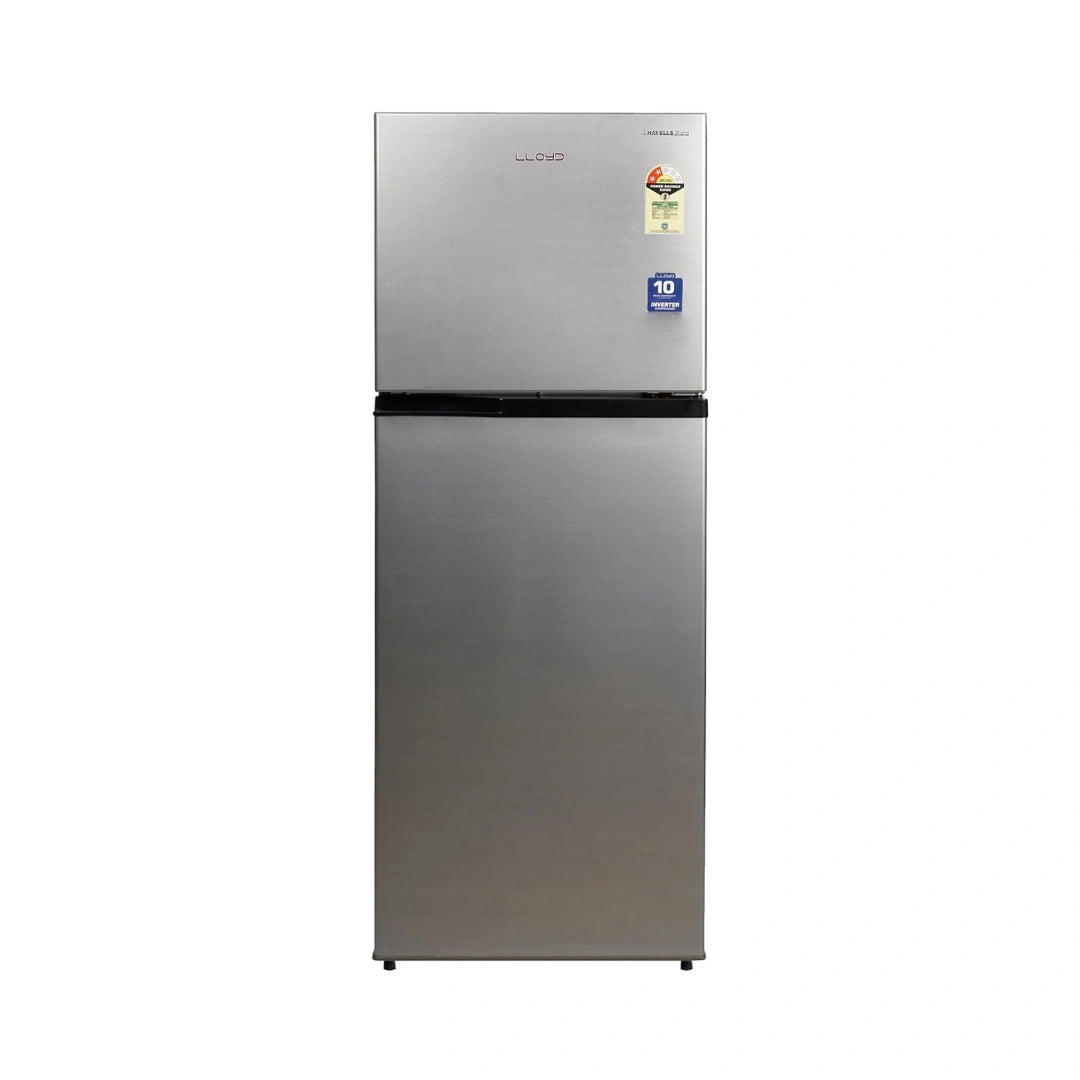 LLOYD | 240 L 2 Star | Metallic Silver Frost Free | Double Door Refrigerator | Inverter Compressor | Auto Deforest functionFrost Free Refrigerator |