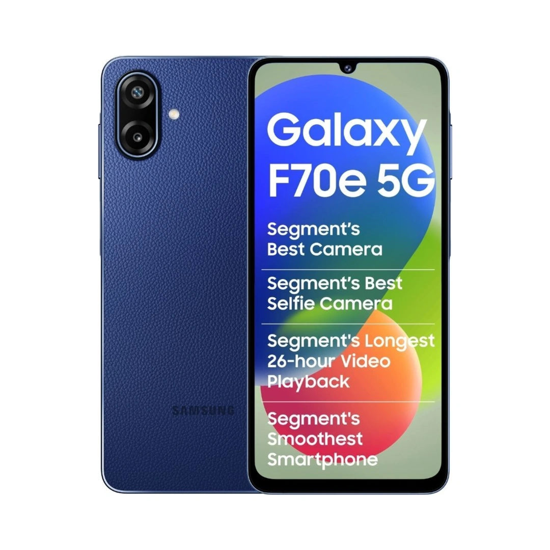 Samsung F70e 5G | 6.7 inch Display | 120Hz Refresh Rate | MediaTek Dimensity 6300 | 50MP Main Camera | 8MP Front Camera | 6000mAh Battery