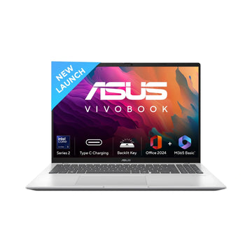 Asus Vivobook 16 X1607CA-MB142WS | Intel® Graphics | Intel® Core™ Ultra 5 Processor | Window OS | 16:10 Aspect Ratio | 60Hz Refresh Rate | Bluetooth® 5.2