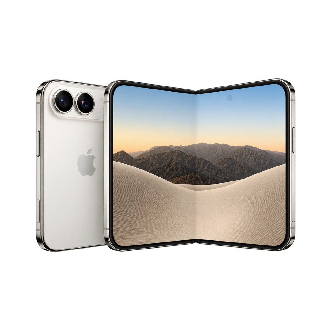 Apple iPhone Duo | (7.6″) Super Retina XDR Folding Display | A20 Pro Chip, Hexa-core | Apple GPU (7-core graphics) | 48MP Dual Camera | 12MP Front Camera | IP68 Splash, Water & Dust Resistance