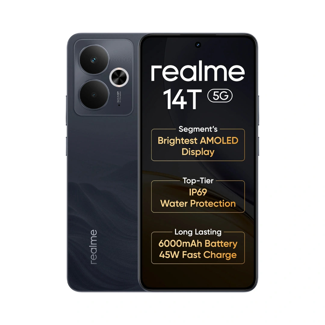 Realme 14T 5G | AMOLED Display| Mediatek Dimensity | Android 15| 50MP Rear camera |16MP Front camera |