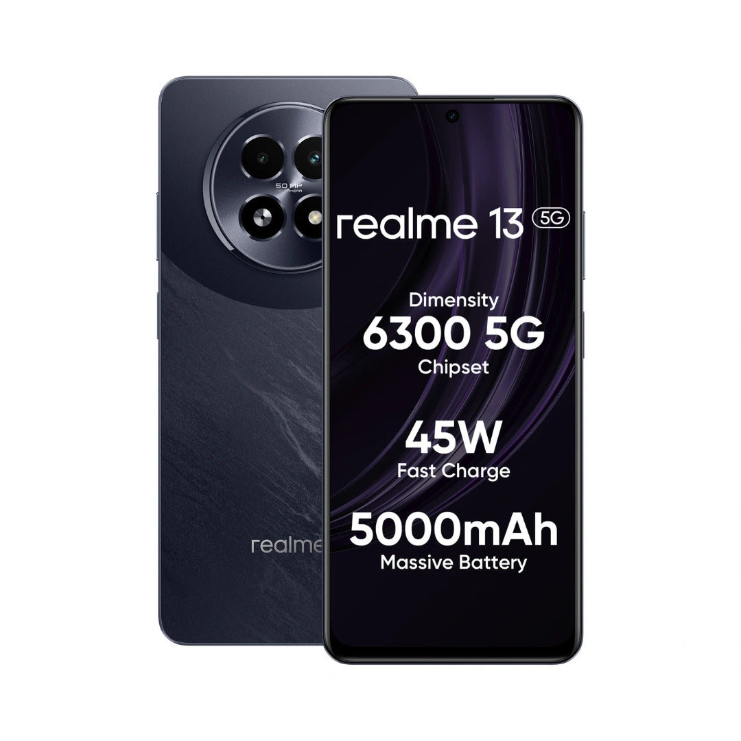 Realme 13 5G (50MP AI Dual Camera | 6.72" AMOLED Display | 45W Ultra Charging | Dimensity 6300)