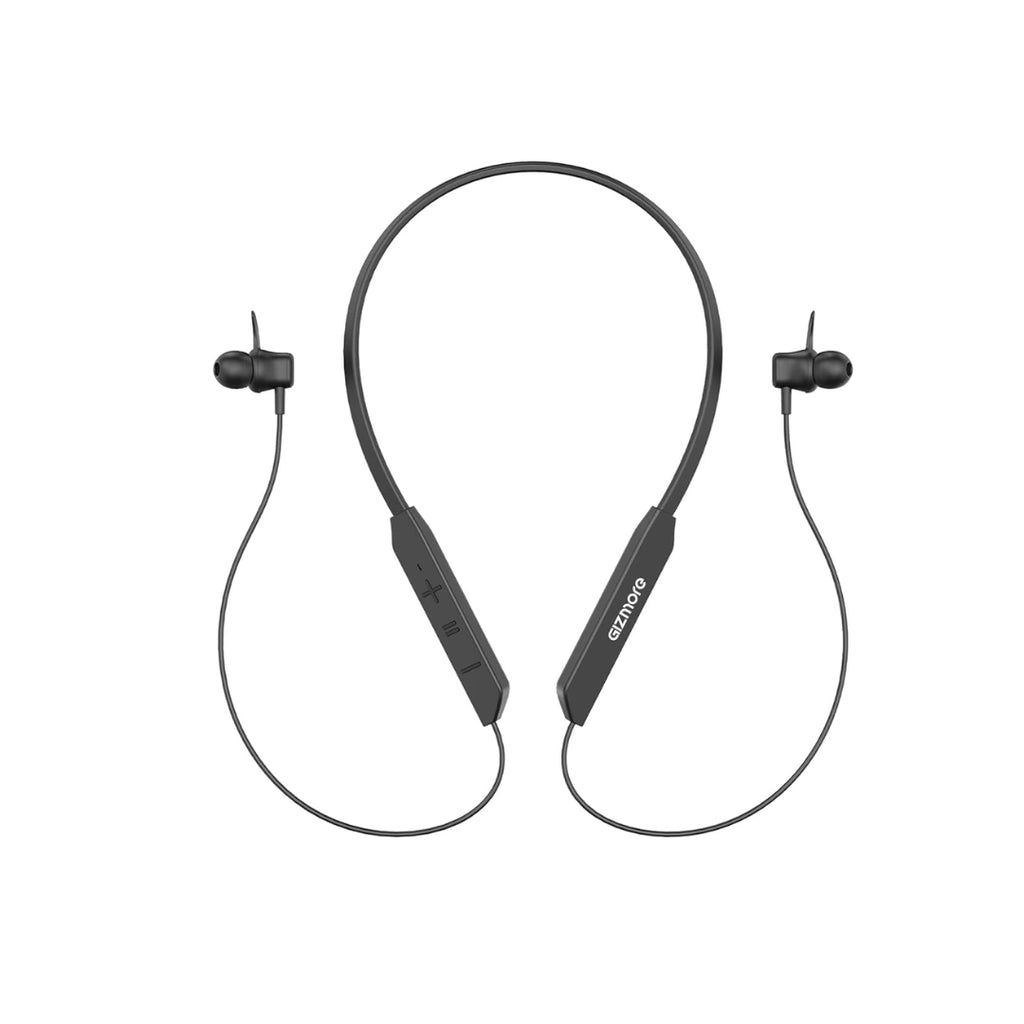 GIZMORE MN218 SLIMX Neckband | 20 Hours Playtime | Dual Pairing | Deep Bass | Water Resistant Earphone