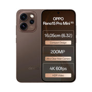 OPPO Reno 15 Pro Mini 5G | 6.32 inches Display | AMOLED Display | MediaTek Dimensity 8450 | 200MP Main Camera | 50MP Front Camera | 6200mAh Battery | 80W SUPERVOOCTM Charging