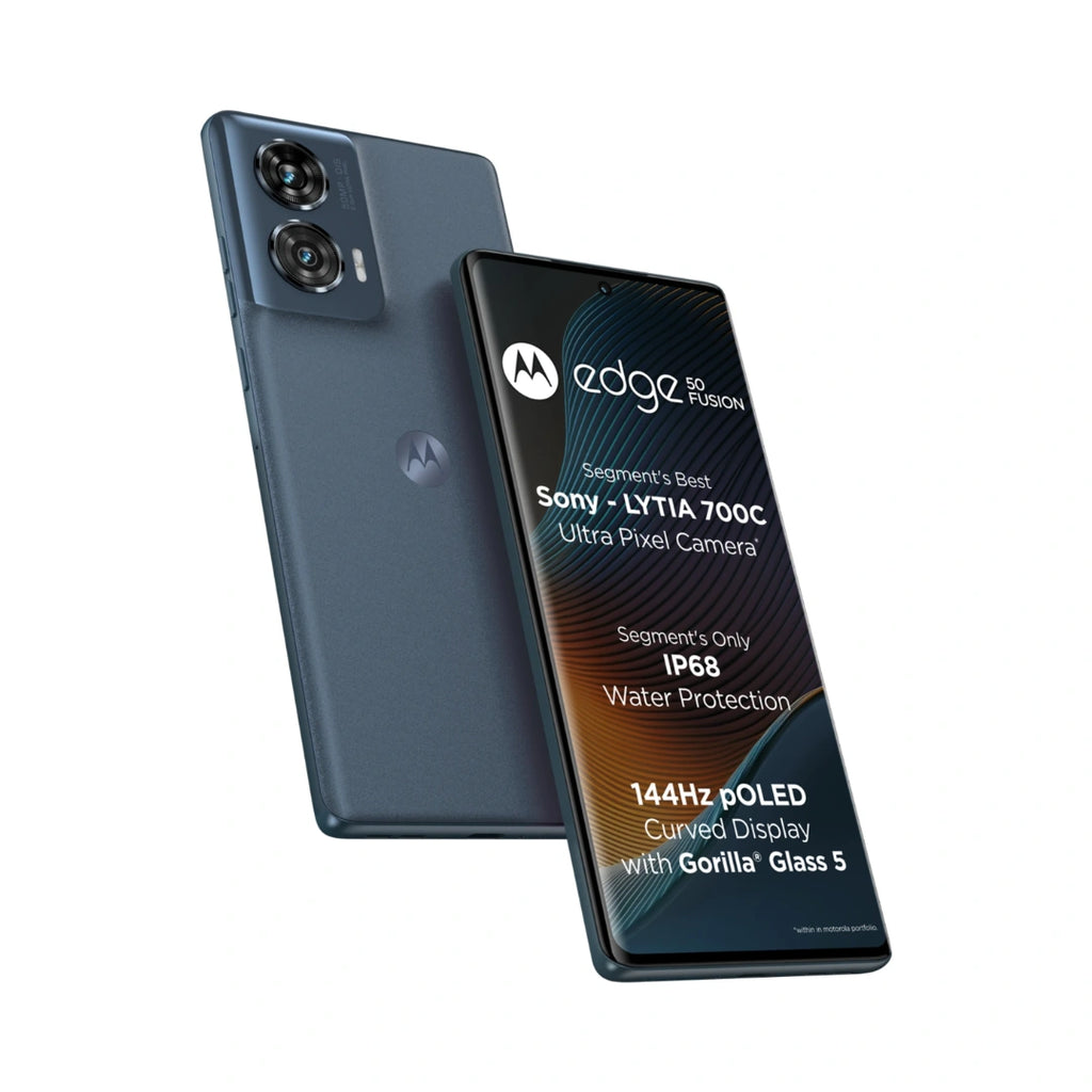 Moto Edge 50 Fusion 5G (Snapdragon 7s Gen 2 & Upto 16 GB RAM | 50MP+13MP |32MP Front Camera | Full HD+ pOLED Endless Edge Display |68 W TurboPower Charge