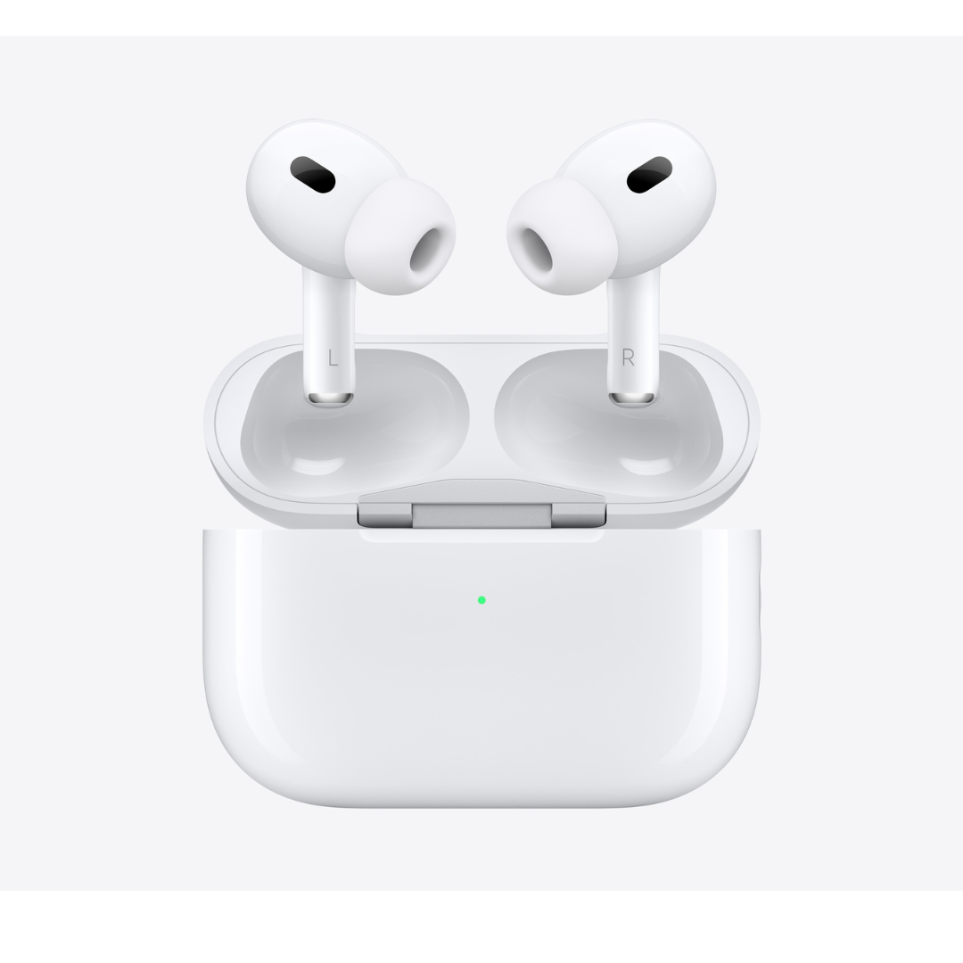 Airpods Pro 2 | Apple H2 headphone Chip | Apple U1 chip in MagSafe Charging Case (USB C) | IP54 Water Resistance | Siri Voice Assistant