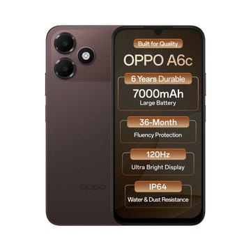 OPPO A6c | 6.75 inches LCD Display | 120Hz Refresh Rate | UNISOC T7250 Processor | 13MP Rear Camera | 5MP Front Camera | 7000mAh Battery