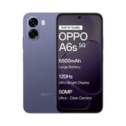 OPPO A6s 5G | 6.75 inches Display | 120Hz Refresh Rate | Mediatek Dimensity 6300 | 50MP Rear Camera | 5MP Front Camera | 6500mAh Battery | 44W SUPERVOOCTM Charging