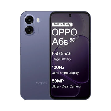 OPPO A6s 5G | 6.75 inches Display | 120Hz Refresh Rate | Mediatek Dimensity 6300 | 50MP Rear Camera | 5MP Front Camera | 6500mAh Battery | 44W SUPERVOOCTM Charging
