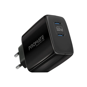 Promate PowerPort 65W - Travel Adapter - Black