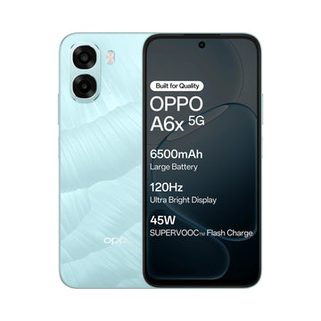 Oppo A6x 5G | MediaTek Dimensity 6300 | 13MP Rear Camera | 5MP Front Camera | 6500mAh Battery | 45W Flash Charger
