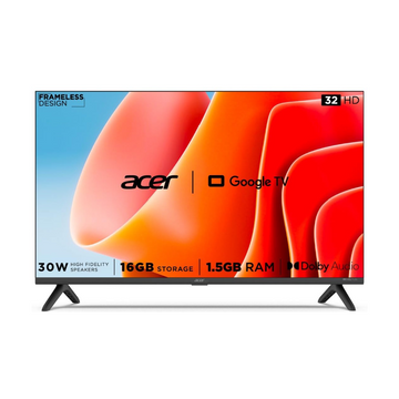 Acer 32 Inch HD Google Smart TV - Frameless Design