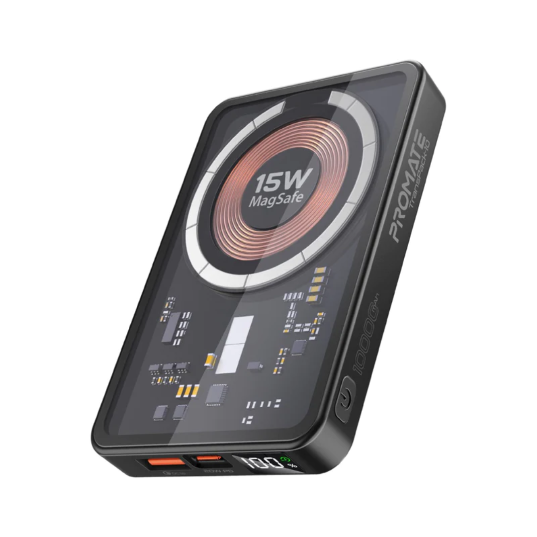 Promate TransPack-10 10000mAh - Wireless Powerbank - Black