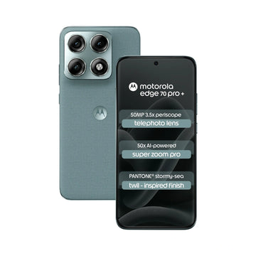 Motorola Edge 70 Pro + | 6.8" Extreme AMOLED Display | Android™ 16 | MediaTek Dimensity 8500 Extreme | 50MP Sony LYTIA™ Triple Camera | 50MP Main Camera | Dolby Atmos® Hi-Res Audio | 6500mAh Battery | IP69/IP68 Under Water Protection