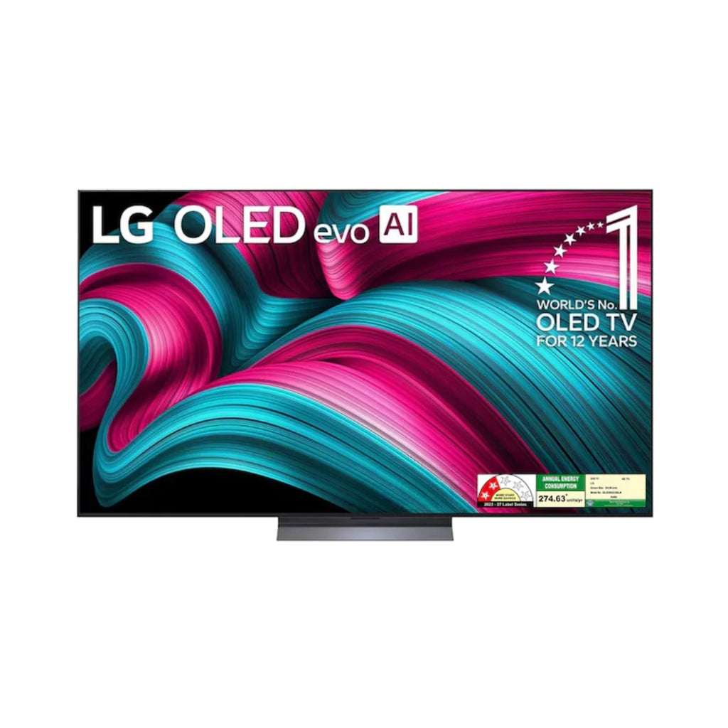 LG 65 inch OLED65C56LA.ATR | 4K OLED Display | 120Hz Refresh Rate | α9 AI Processor 4K Gen8 | α9 AI Sound Pro | High Contrast | Gray Scale | Invert Colors