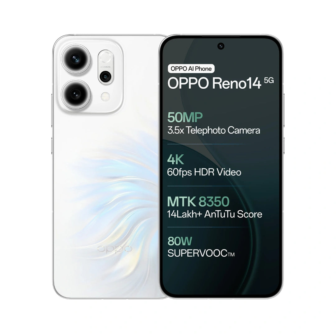 Oppo Reno 14 | 6.59 inches Display | Color OS 15 | Andriod 15 | 50MP Rear Camera | 50MP Front Camera | 6000 Mah Battery
