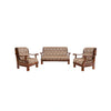 Heritage Valli 3 + 1 + 1 Teakwood Sofa | Premium Fabric | Frame Material : Teak Wood |