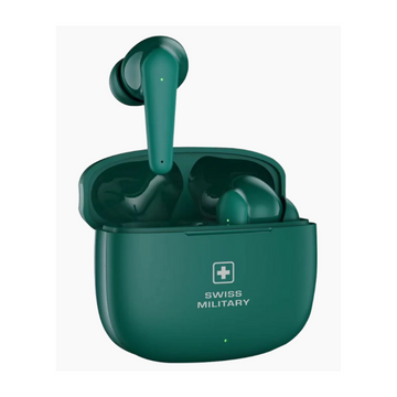 Swiss Military X Pods Bluetooth Earbuds - Green