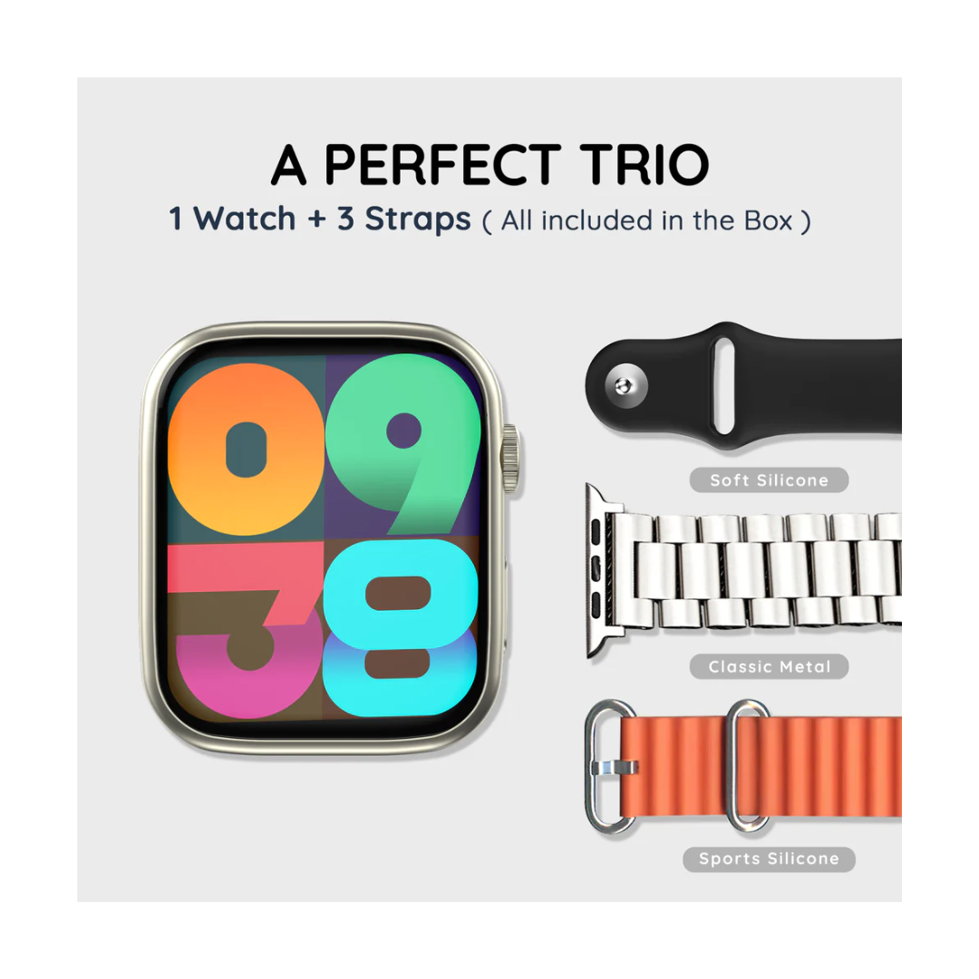 Pebble Trio Smart Watch - Triple Color Strap