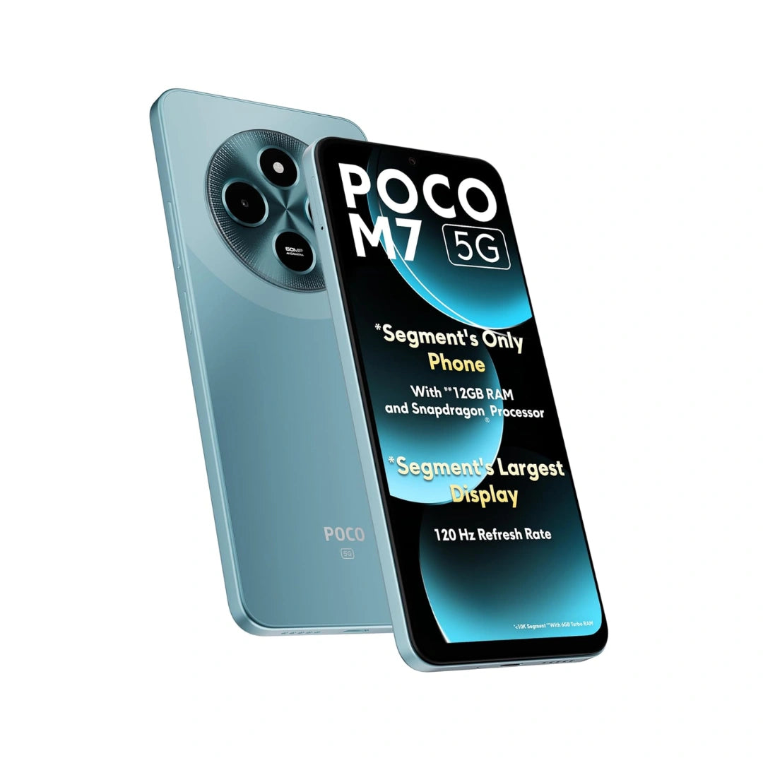POCO M7 5G | 6.88 inches Display | Snapdragon 4 Gen 2 Processor | 50MP Main Camera | 8MP Front Camera | 5160mAh Battery | 18W Fast Charging
