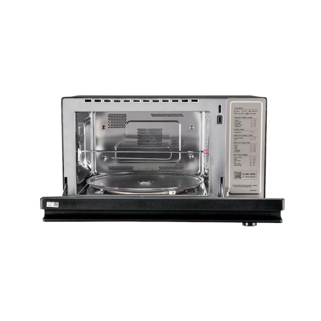 LG 32 L Scan-To-Cook Charcoal Microwave Oven |  32L Wi-Fi enabled Microwave Oven | Ghee in 12 minutes | Diet Fry™ & 30 Heart Friendly Recipes