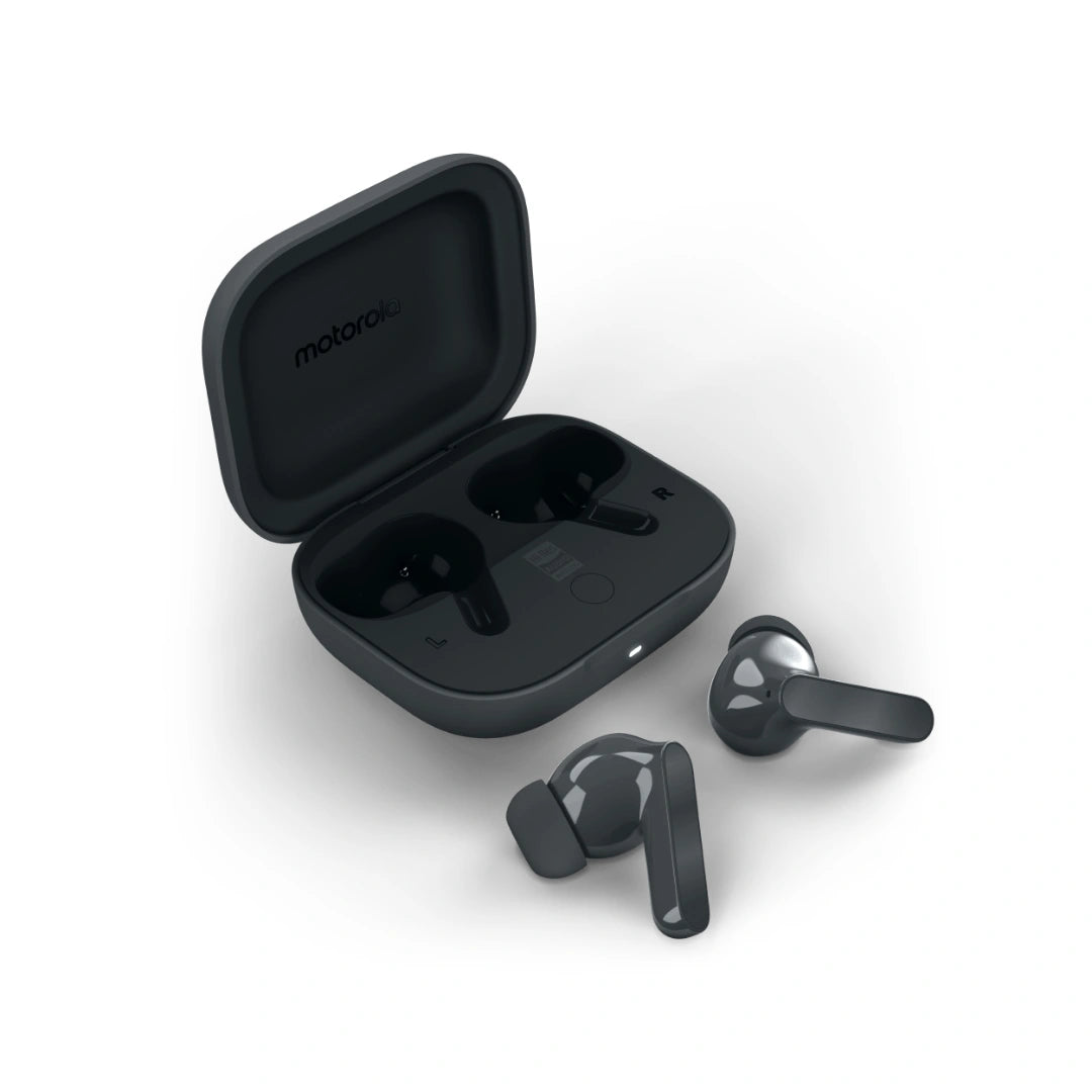 Moto Buds Bass | Up to 43 hours of Playtime | Up to 50dB | Transparency | Adaptive | Noise Cancellation | Water-Repellent Design